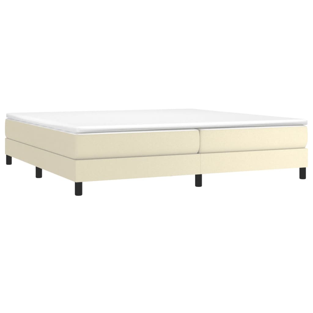 Cadre de lit sans matelas crème 200x200 cm similicuir