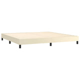 Cadre de lit sans matelas crème 200x200 cm similicuir