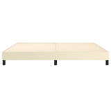 Cadre de lit sans matelas crème 200x200 cm similicuir