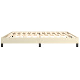 Cadre de lit sans matelas crème 200x200 cm similicuir