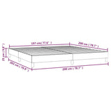 Cadre de lit sans matelas crème 200x200 cm similicuir