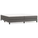 Cadre de lit sans matelas gris 200x200 cm similicuir