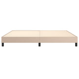 Cadre de lit sans matelas cappuccino 200x200 cm similicuir