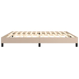 Cadre de lit sans matelas cappuccino 200x200 cm similicuir