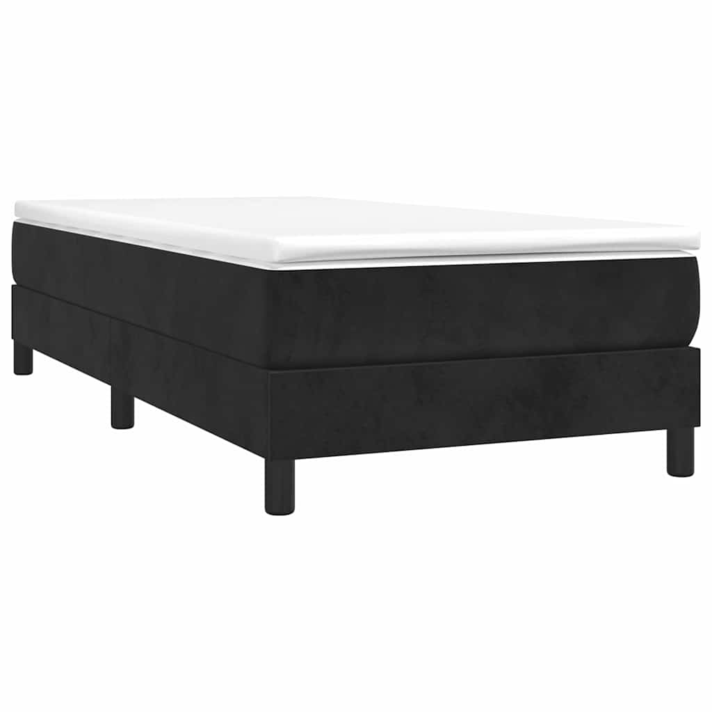 Cadre de lit sans matelas noir 80x200 cm velours