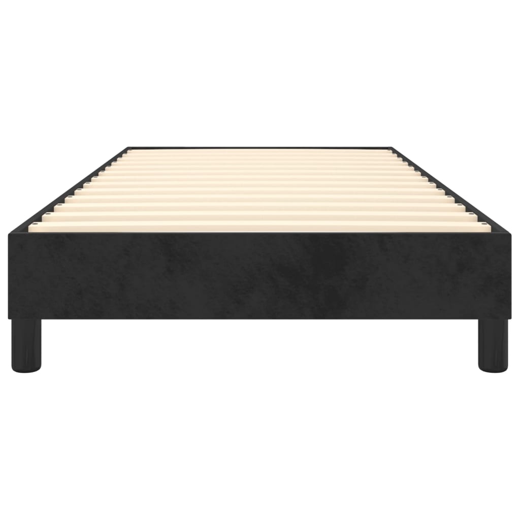 Cadre de lit sans matelas noir 80x200 cm velours