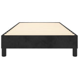 Cadre de lit sans matelas noir 80x200 cm velours