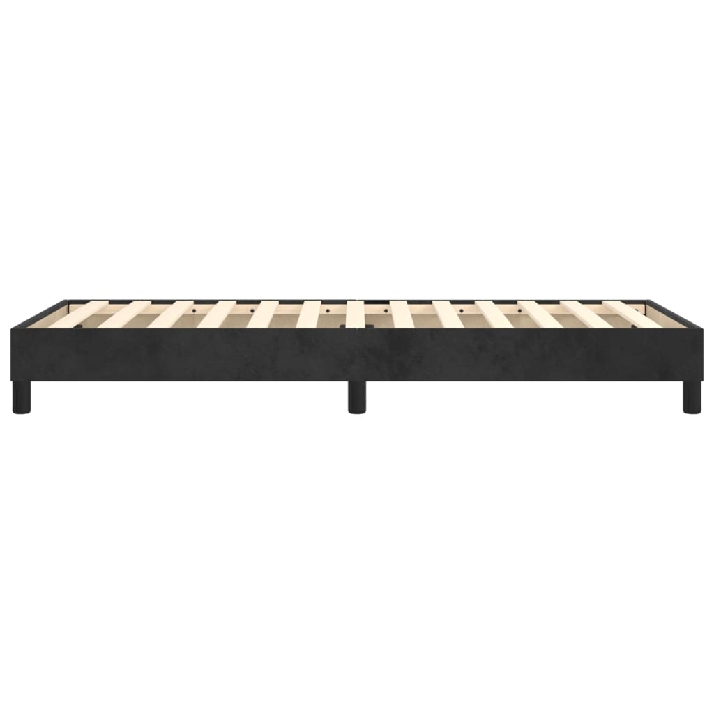 Cadre de lit sans matelas noir 80x200 cm velours