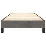 Cadre de lit sans matelas gris foncé 90x190 cm velours