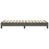 Cadre de lit sans matelas gris foncé 90x190 cm velours