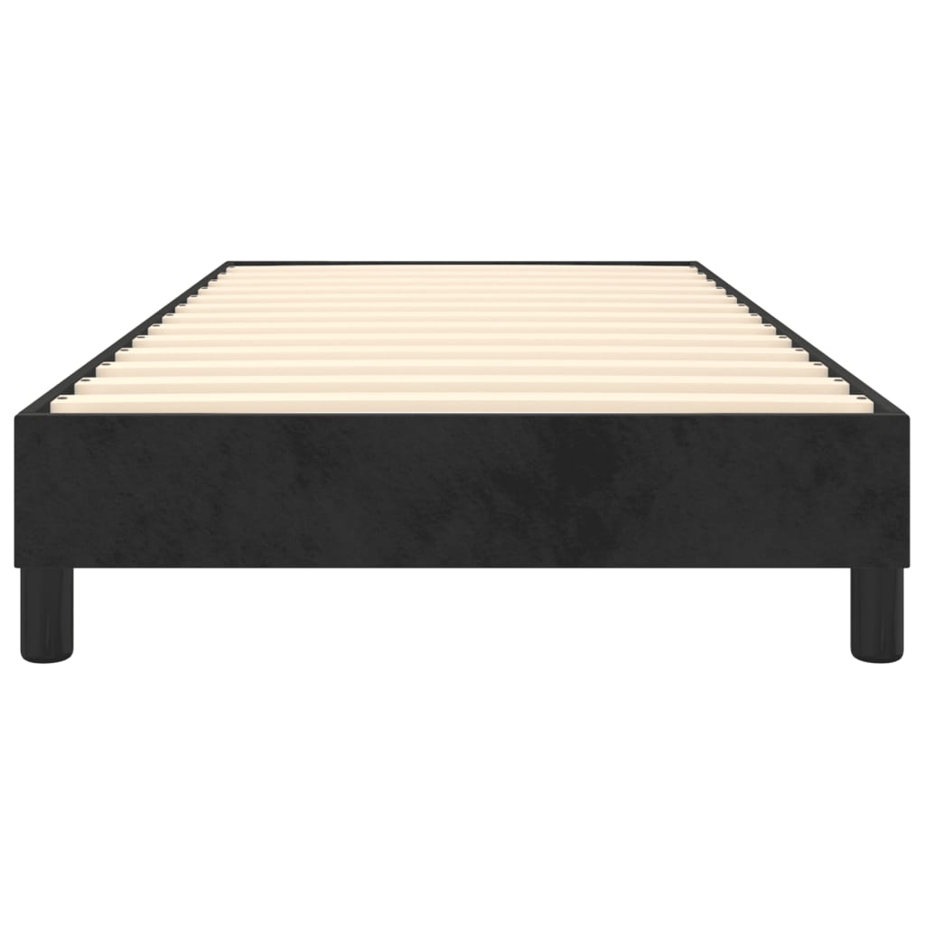 Cadre de lit sans matelas noir 90x190 cm velours