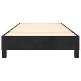 Cadre de lit sans matelas noir 90x190 cm velours