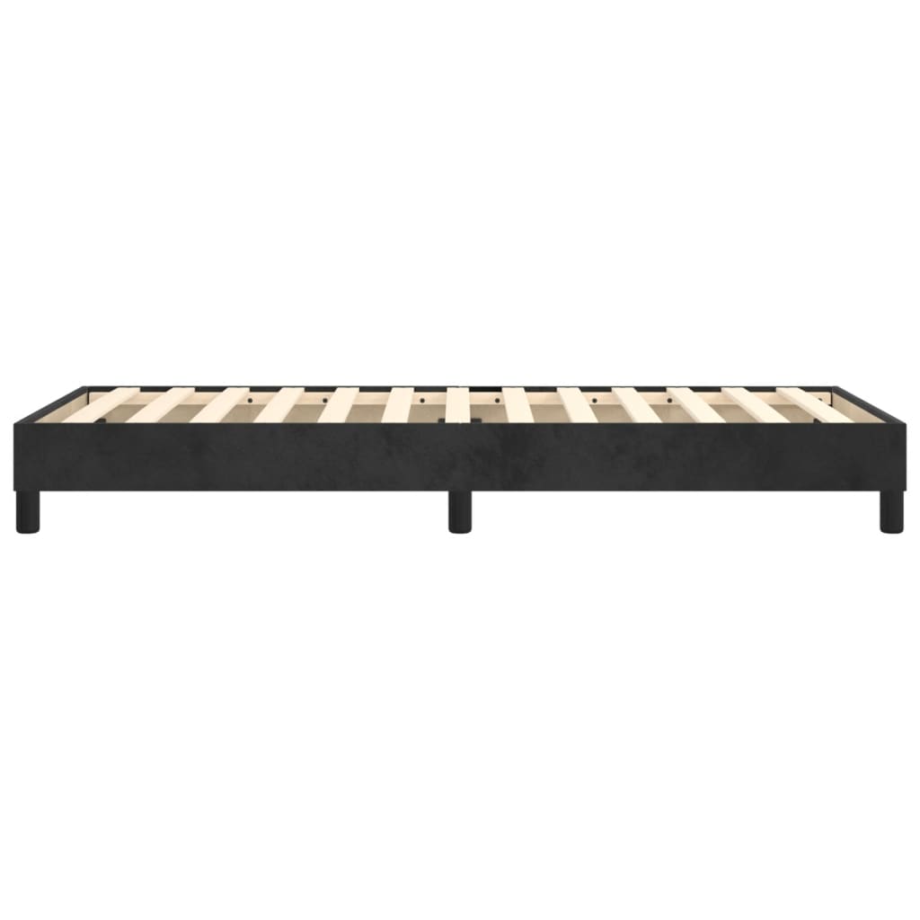 Cadre de lit sans matelas noir 90x190 cm velours