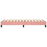 Cadre de lit sans matelas rose 90x190 cm velours