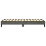 Cadre de lit sans matelas gris foncé 90x200 cm velours