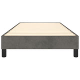 Cadre de lit sans matelas gris foncé 100x200 cm velours