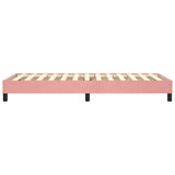 Cadre de lit sans matelas rose 100x200 cm velours