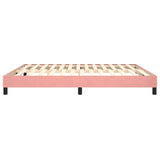 Cadre de lit sans matelas rose 160x200 cm velours