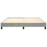 Cadre de lit sans matelas gris clair 180x200 cm velours