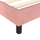 Cadre de lit sans matelas rose 180x200 cm velours