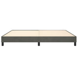 Cadre de lit sans matelas gris foncé 200x200 cm velours