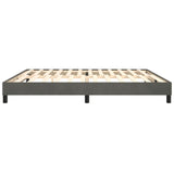 Cadre de lit sans matelas gris foncé 200x200 cm velours