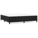 Cadre de lit sans matelas noir 200x200 cm velours