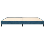 Cadre de lit sans matelas bleu foncé 200x200 cm velours