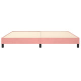 Cadre de lit sans matelas rose 200x200 cm velours