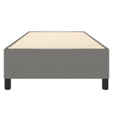 Cadre de lit sans matelas gris foncé 100x200 cm tissu