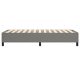 Cadre de lit sans matelas gris foncé 100x200 cm tissu