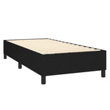 Cadre de lit sans matelas noir 100x200 cm tissu