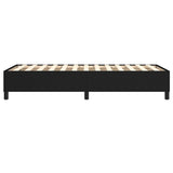 Cadre de lit sans matelas noir 100x200 cm tissu