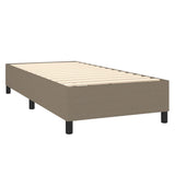 Cadre de lit sans matelas taupe 100x200 cm tissu