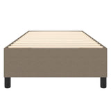 Cadre de lit sans matelas taupe 100x200 cm tissu