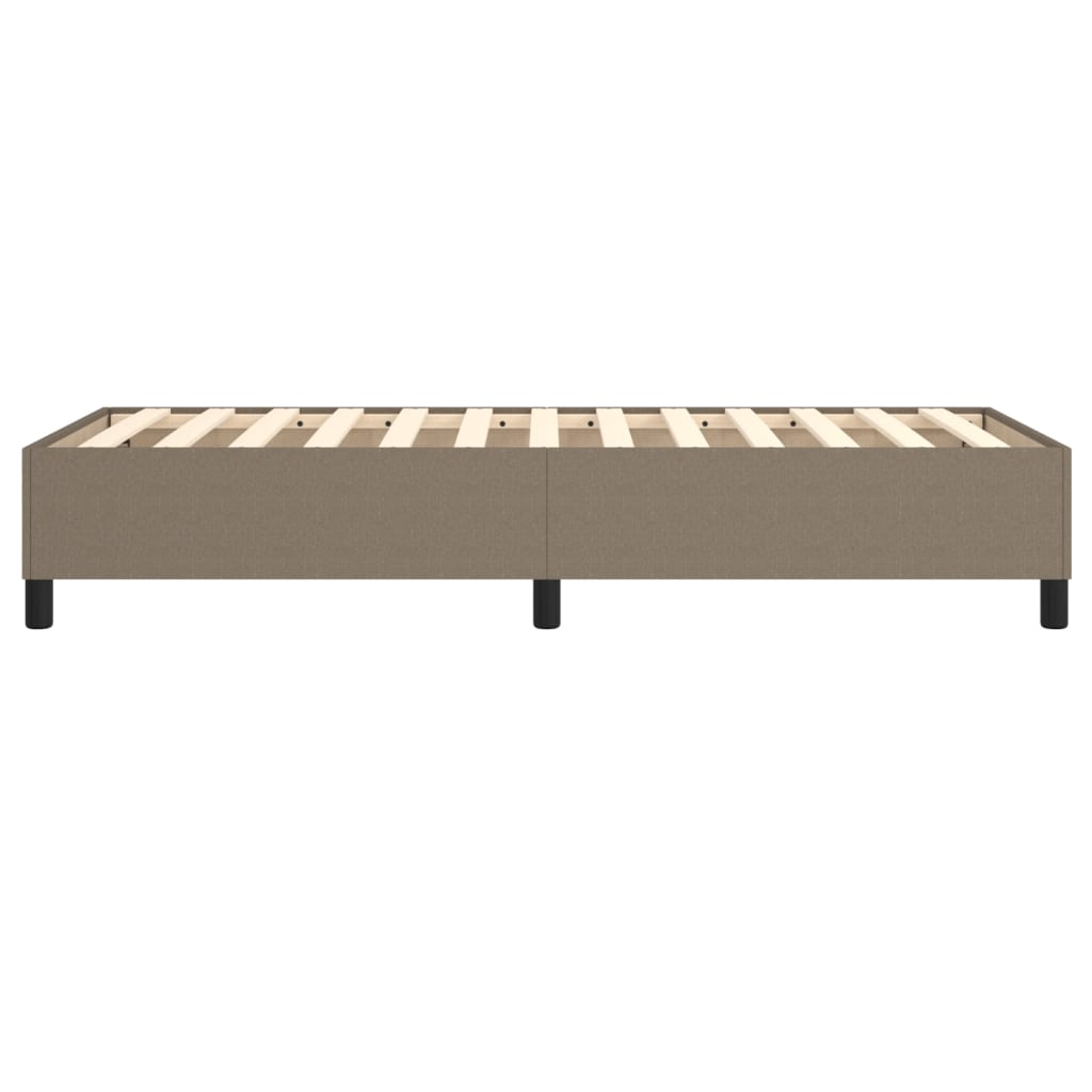 Cadre de lit sans matelas taupe 100x200 cm tissu