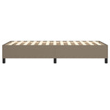 Cadre de lit sans matelas taupe 100x200 cm tissu