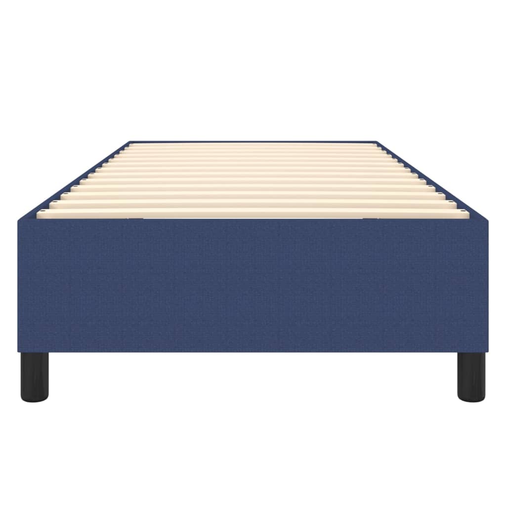 Cadre de lit sans matelas bleu 100x200 cm tissu