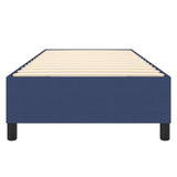 Cadre de lit sans matelas bleu 100x200 cm tissu