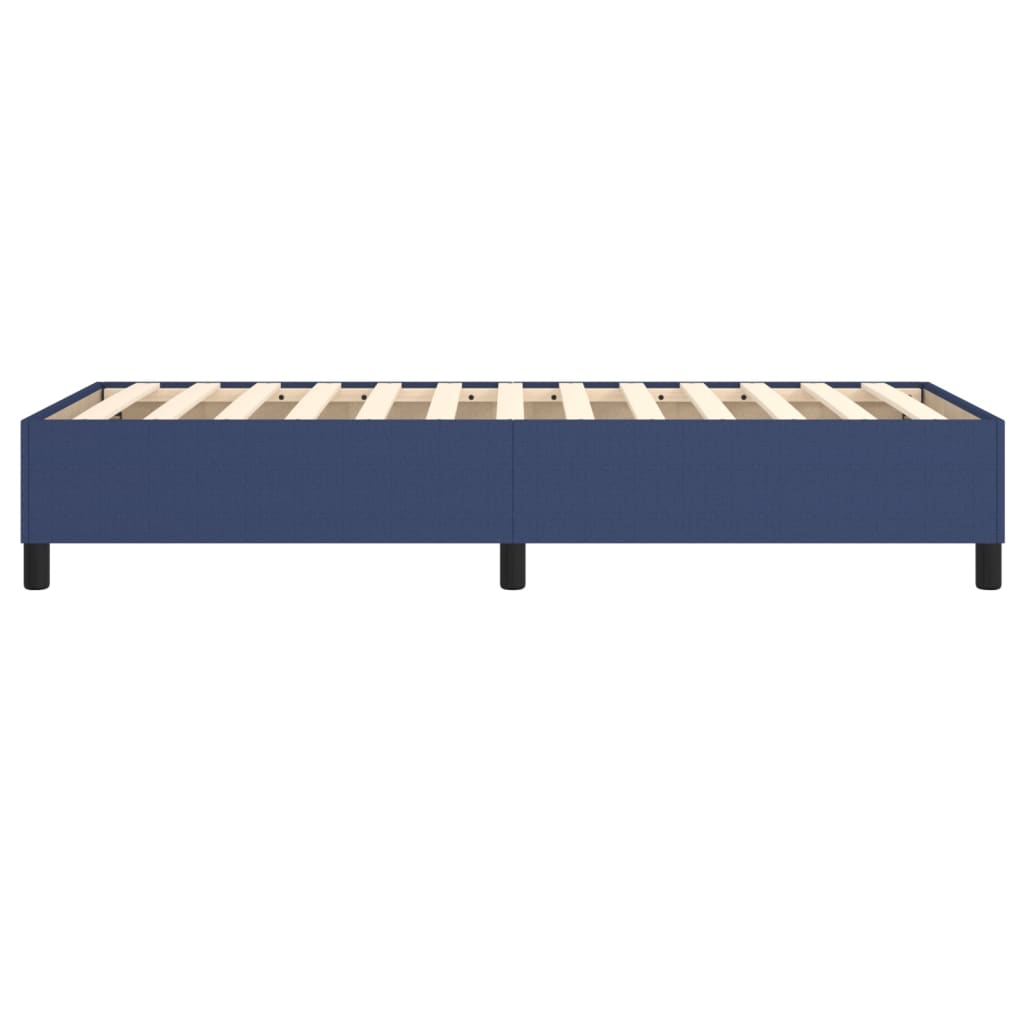 Cadre de lit sans matelas bleu 100x200 cm tissu