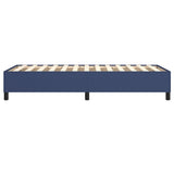 Cadre de lit sans matelas bleu 100x200 cm tissu