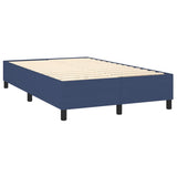 Cadre de lit sans matelas bleu 120x200 cm tissu