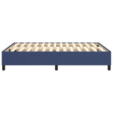 Cadre de lit sans matelas bleu 140x200 cm tissu