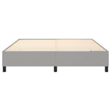 Cadre de lit sans matelas gris clair 160x200 cm tissu