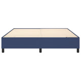 Cadre de lit sans matelas bleu 160x200 cm tissu