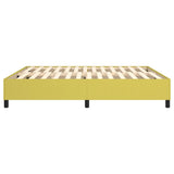 Cadre de lit sans matelas vert 160x200 cm tissu