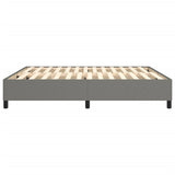 Cadre de lit sans matelas gris foncé 180x200 cm tissu