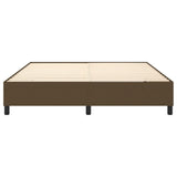 Cadre de lit sans matelas marron foncé 180x200 cm tissu