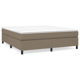 Cadre de lit sans matelas taupe 180x200 cm tissu