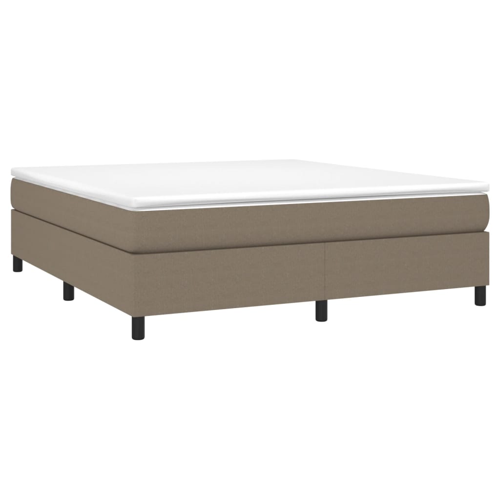 Cadre de lit sans matelas taupe 180x200 cm tissu